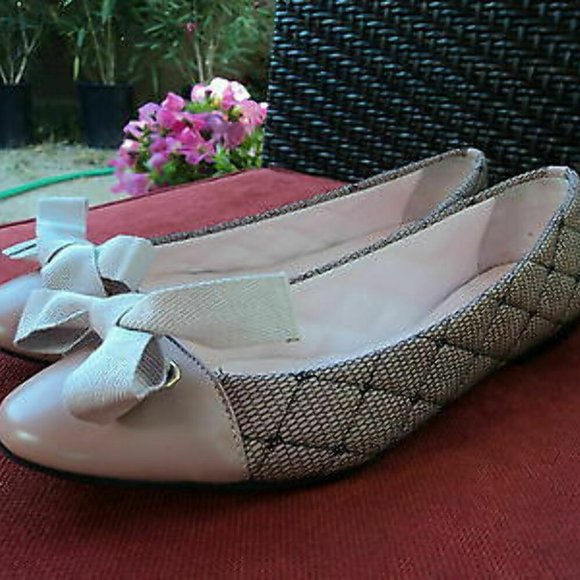 NEW VALENTINO RED V TUMBLED BALLERINA FLATS